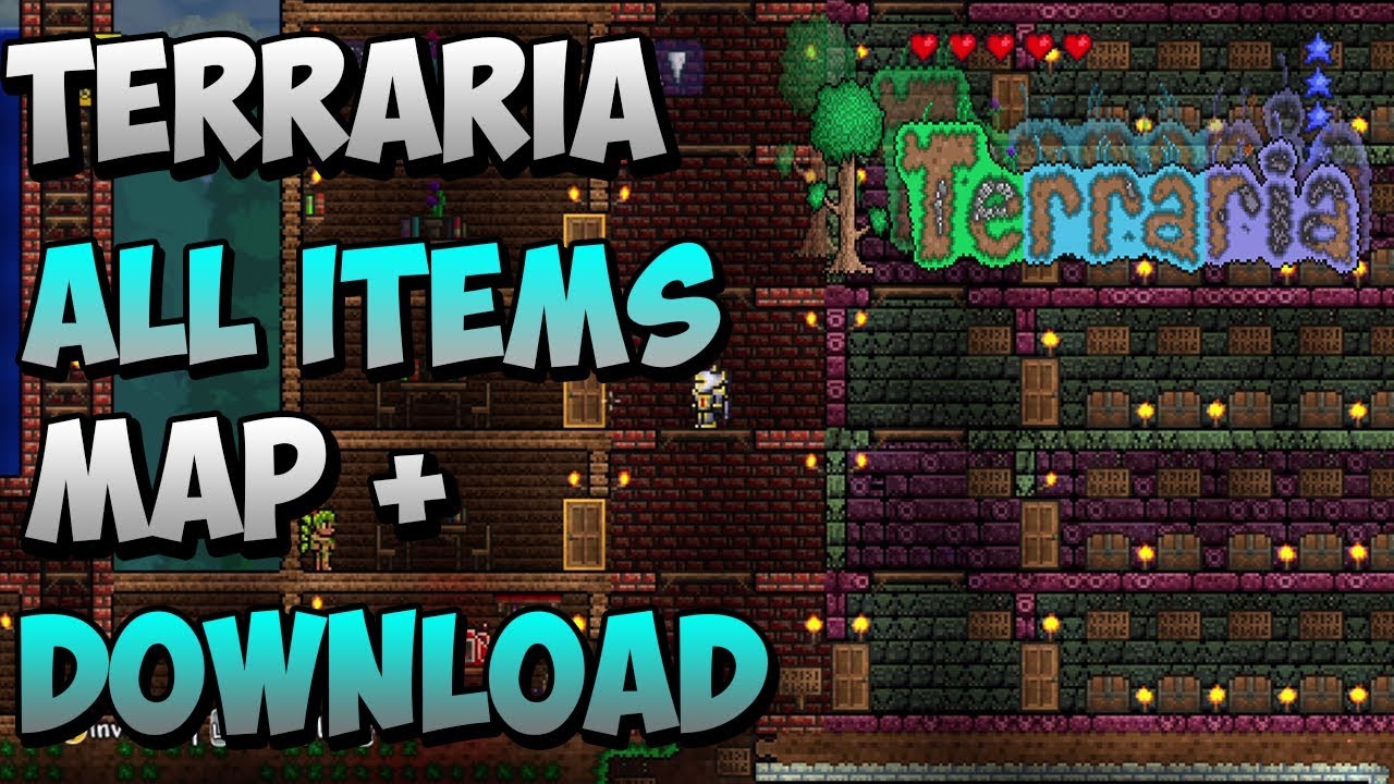 all items map terraria download xbox one